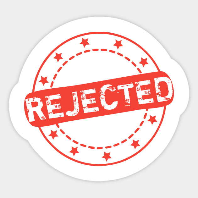 Rejected Stamp Icon Sticker by Designso